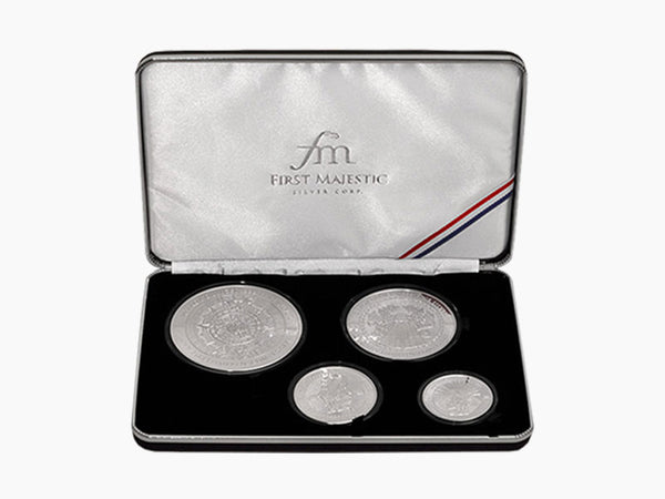 First Majestic 18oz. Silver Medallion Set